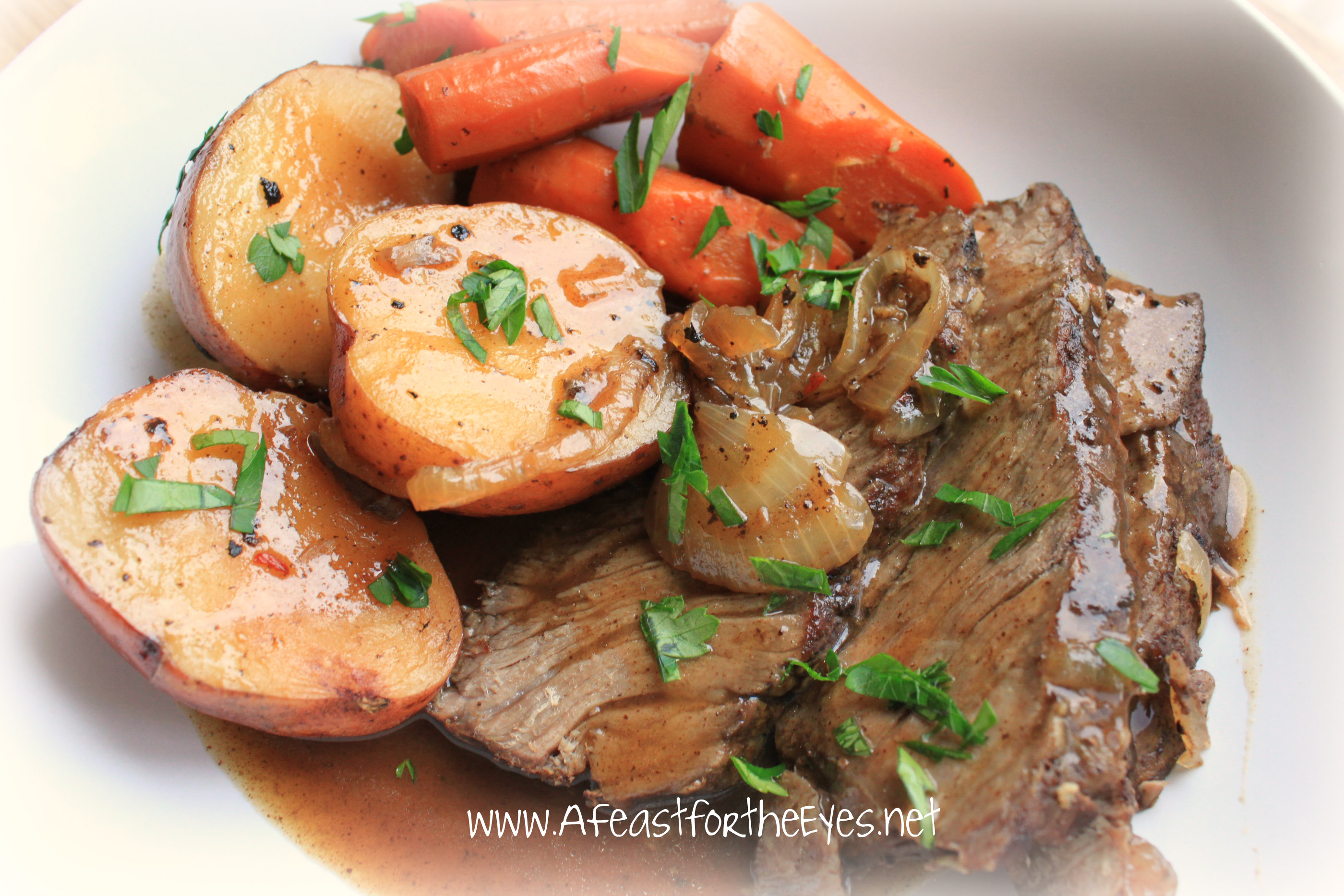 Balsamic Glazed Pot Roast Slow Cooker Or Pressure Cooker Style A