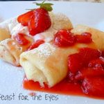 How to make Homemade Cheese Blintzes with Strawberry Topping