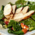 The Best Strawberry Spinach Salad with a Balsamic Vinaigrette Dressing