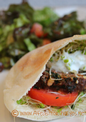 Authentic Greek gyros (year-oze) are a special treat where meat is painstakingly thinly sliced, marinated with spices, a stacked onto a huge cone of meat that is slowly roasted on a vertical rotisserie. It's traditionally served rolled in pita bread, and garnished with feta cheese, tomatoes and "tzaziki" sauce. So good! This recipe is a simplified version that you can easily make at home. I call these "Greek tacos" and I just know you will love them!