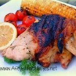 Lemon and Rosemary Scented Grilled Butterflied Chicken (Spatchcock Chicken)