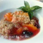 Easy and Delicious Summer Peach and Blueberry Crumbles