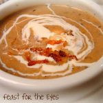 Quick and Delicious Golden Cream of Mushroom Soup with Creme Fraiche and Crispy Shallots