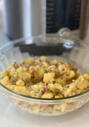 A bowl of German Potato Salad