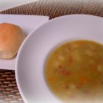 Chunky Split Pea Soup with Ham, Pressure Cooker Style