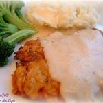 Chicken Fried Steak with Milk Gravy and Creamy Mashed Potatoes