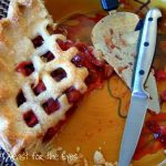 Strawberry-Rhubarb Pie– made in the nick of time!
