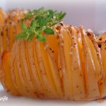 These hasselback potatoes are thinly sliced potatoes that are roasted to golden brown perfection. This technique looks impressive, but is surprisingly easy to do, and I'll show you how.