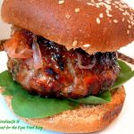 Feta-Stuffed Fig-Glazed Grilled Lamb Burgers with Red Onion Jam — OhMy!