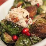 Roasted Brussels Sprouts with Pomegranate Molasses and Vanilla Pecan Butter