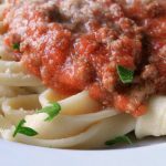 Slow Cooker Bolognese Sauce and  Homemade Pasta