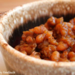 Boston Baked Beans are typically slow-baked for hours. The secret to shortening the cooking time is using baking soda i to quick soak and cook the beans. That means that no overnight soaking is necessary! The total cooking time is reduced to 1 1/2 hours. That is much quicker!