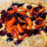 Cherries and Apricots are a surprising match made in heaven. Crostatas are a "rustic" pie that are very easy to make. The sweet ricotta filling adds a lovely creaminess to this pastry. You can use a store bought pie crust, or make your own. I used Bing Cherries, since they are in season in my part of California. I loved the flavor of this "free form" pie. This is delicious served warm, or even an room temperature.