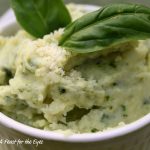 These Creamy Mashed Potatoes Basil Puree Side Dish are loaded with flavor! At summer's end, our garden has a lot of basil to be used. Making pesto is a no-brainer. This recipe is a great way alternative use up and enjoy the flavor of fresh basil. Blanched and pureed fresh basil is blended with creamy mashed Yukon Gold potatoes and Parmesan cheese. The end result is an incredible side dish that tastes of summer.