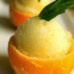 Simple and Delicious Meyer Lemon Basil Sorbet (with Limoncello)