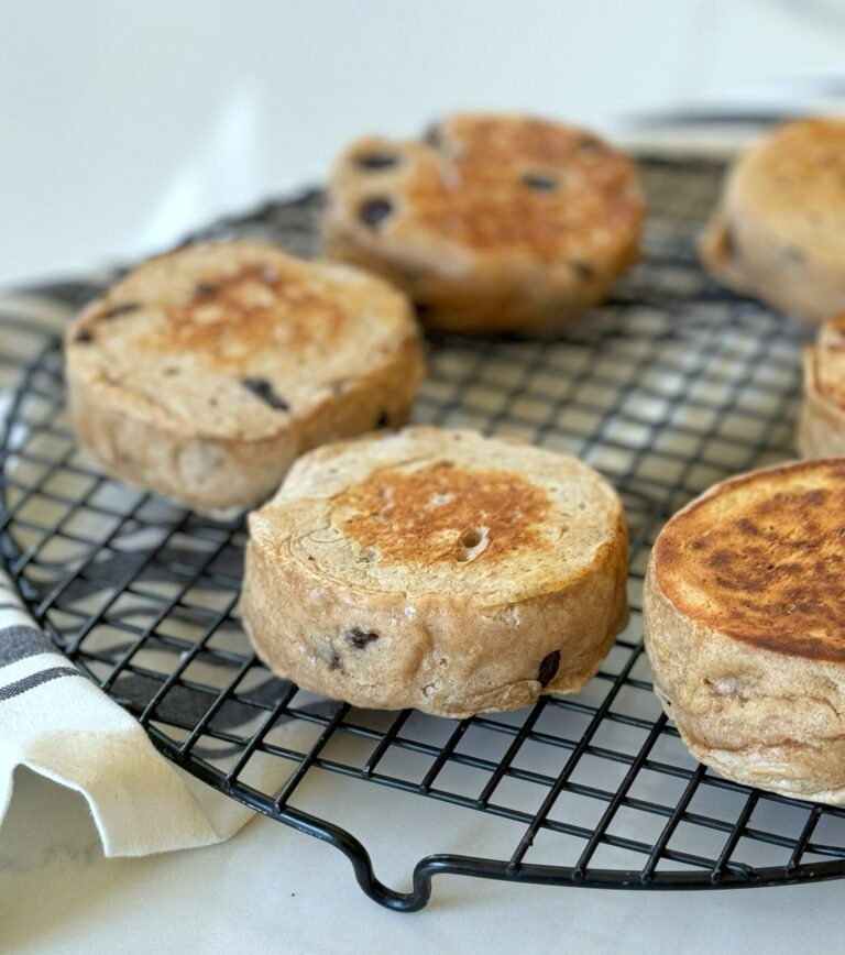 Homemade Cinnamon-Raisin English Muffins