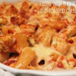 Baked Rigatoni with Roasted Cauliflower In A Spicy Pink Sauce