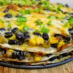 Baked Tortilla and Black Bean Pie