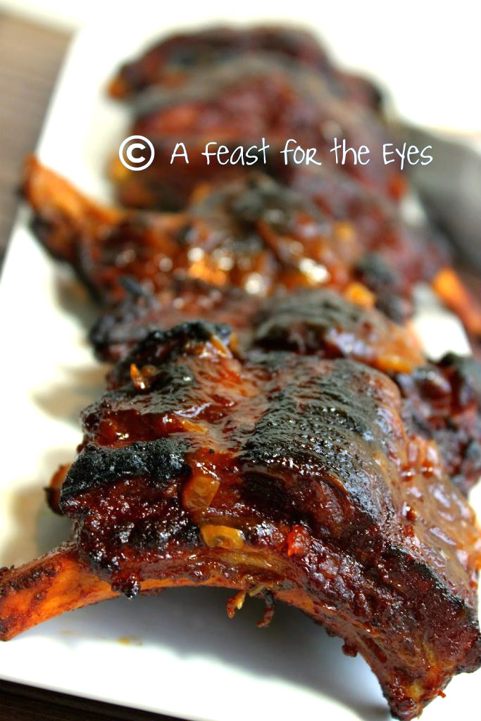 Amazing Sweet And Sticky Honey Garlic Slow Cooker Ribs A Feast For The Eyes 8893