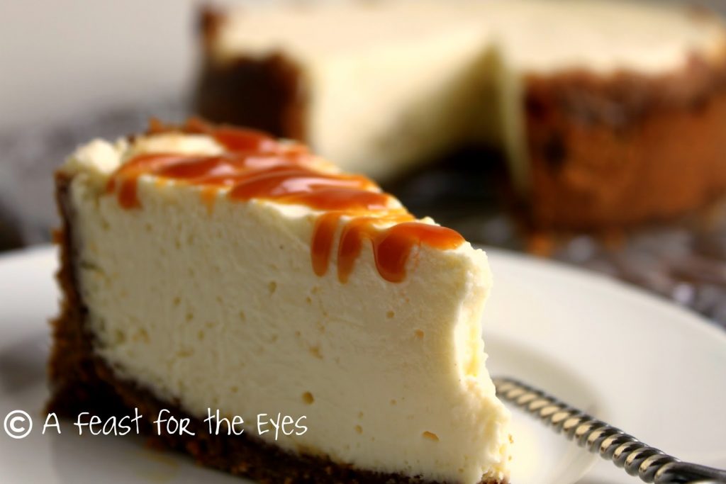 Creamy Cheesecake with Caramel Sauce and Biscoff Cookie Crust Pressure Cooker Style in 15