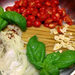 Linguine and Tomato and Basil One Pot Pasta Meal