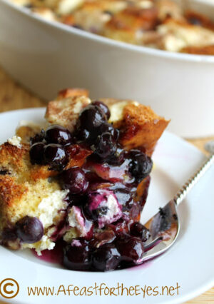 Overnight Blueberry French Toast