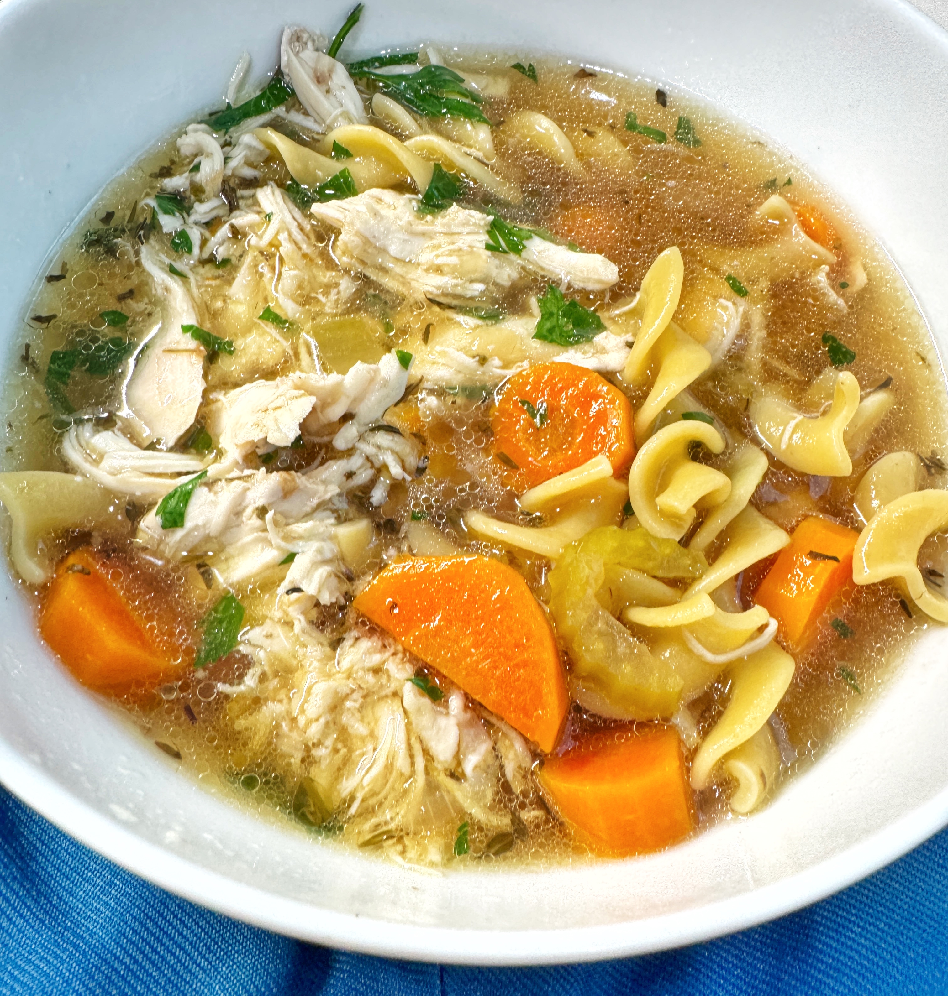 Farmhouse Chicken Noodle Soup Pressure Cooker Style