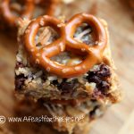 Sweet and Salty Peanut Butter and Pretzel  Magic Cookie Bars (Hello Dolly Bars)