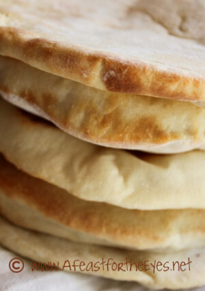 A Stack of Pita Bread