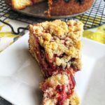Delicious Plum and Cream Cheese Streusel Cake