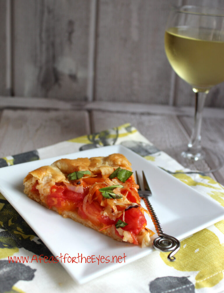 The Best Summer Fresh Heirloom Tomato Galette