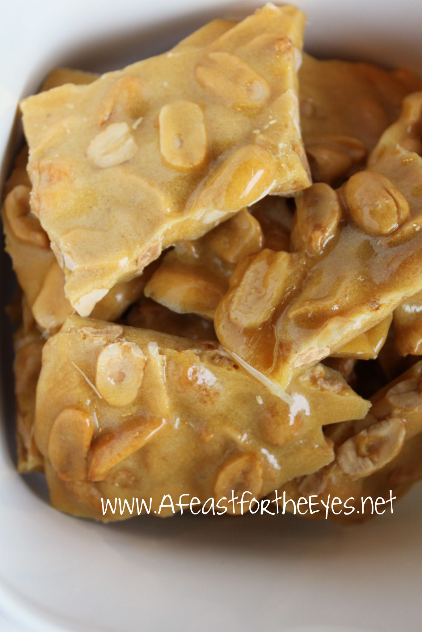 The Best Microwave Peanut Brittle - A Feast For The Eyes