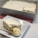 This snack cake is perfect to scratch my itch for a white cake. It’s tender and flavorful. I second that the best frosting does not come out of a can. Homemade Buttercream frosting is so easy to make! The frosting is incredibly good! My husband and I had a really hard time resisting eating seconds within minutes of our first serving! When I get a craving for cake, I know that this is the recipe I’m going to bake.