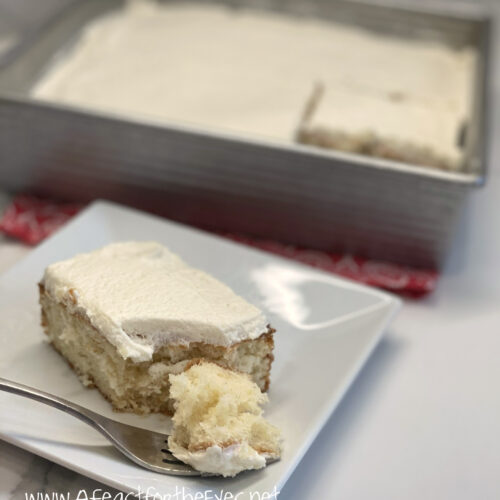 White Snack Cake and the most Incredible Whipped Buttercream Frosting ...