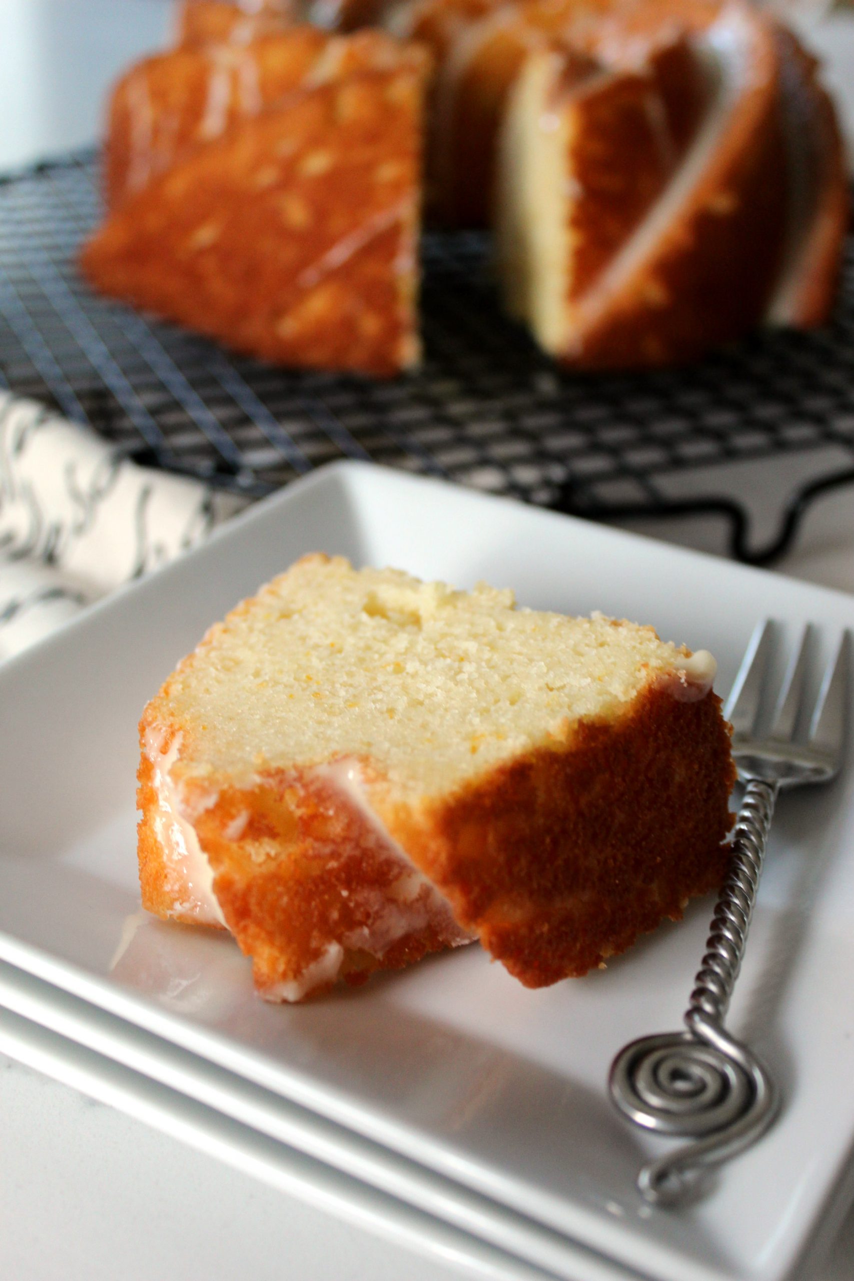 Moist And Tender Ricotta Orange Pound Cake - A Feast For The Eyes