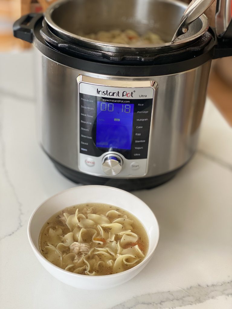 Instant Pot Chicken Stock That's Just As Flavorful As the Slow