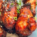 Air Fryer Glazed Korean Barbecue Chicken Drumettes, Made Healthy