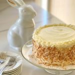 Amazing Coconut Custard Cake with a Coconut Cream Cheese Buttercream Frosting