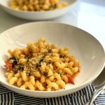 Simple and Delicious Weeknight Pasta with Burst Cherry Tomato Sauce and Fried Caper Crumbs