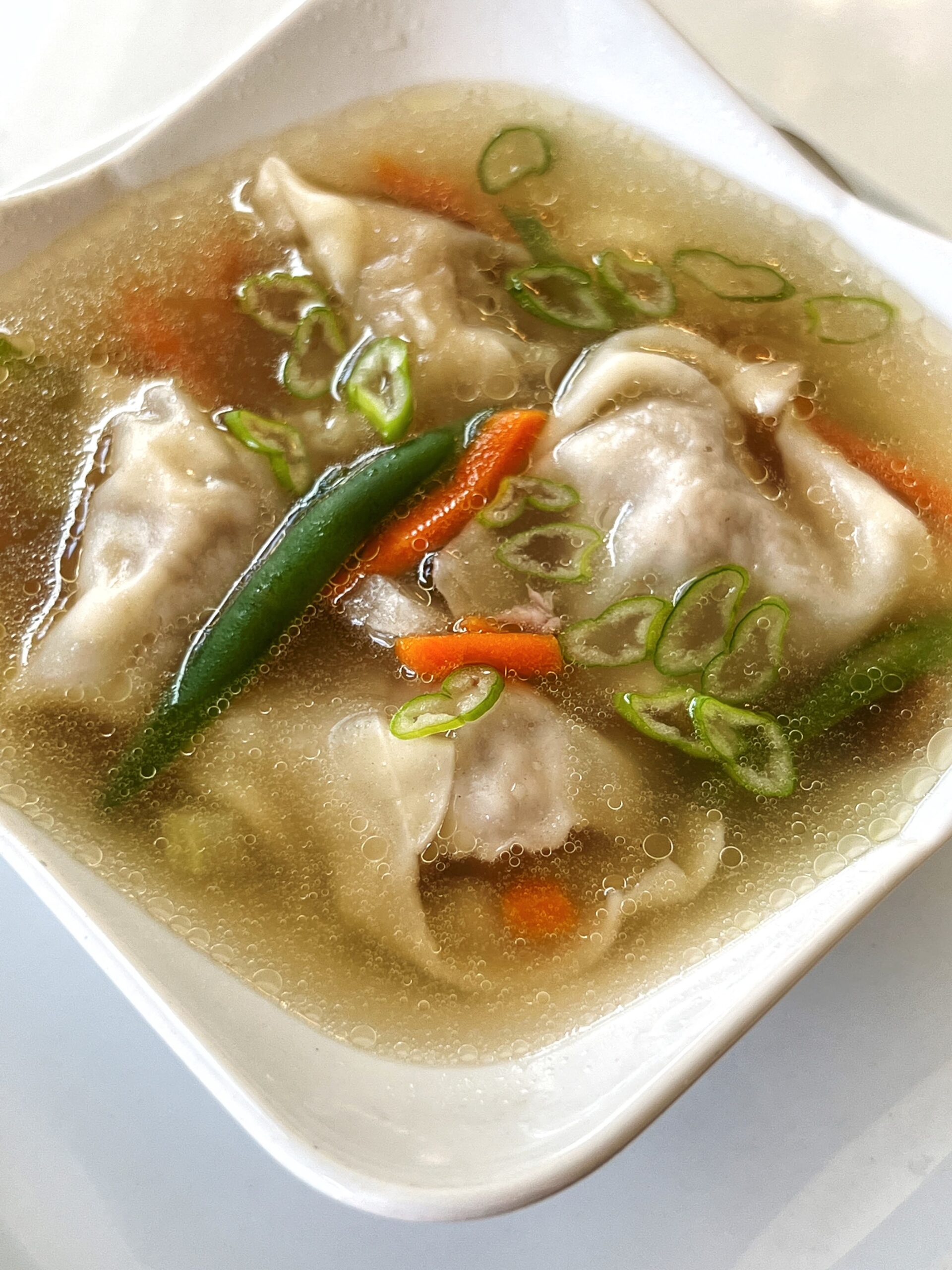 How to Make Homemade Wonton Soup and Instant Pot Chinese Chicken Broth ...