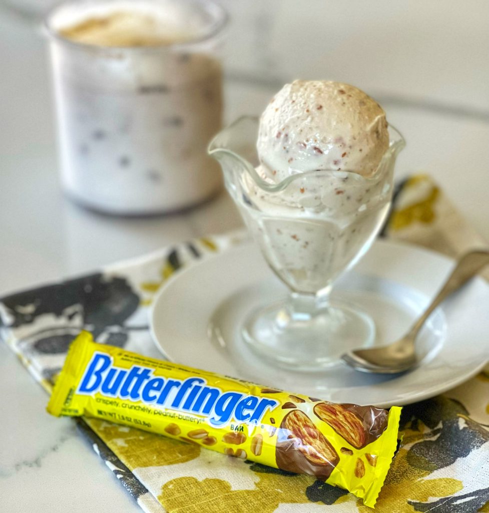 Ninja Creami Butterfinger Ice Cream - I Dream of Ice Cream
