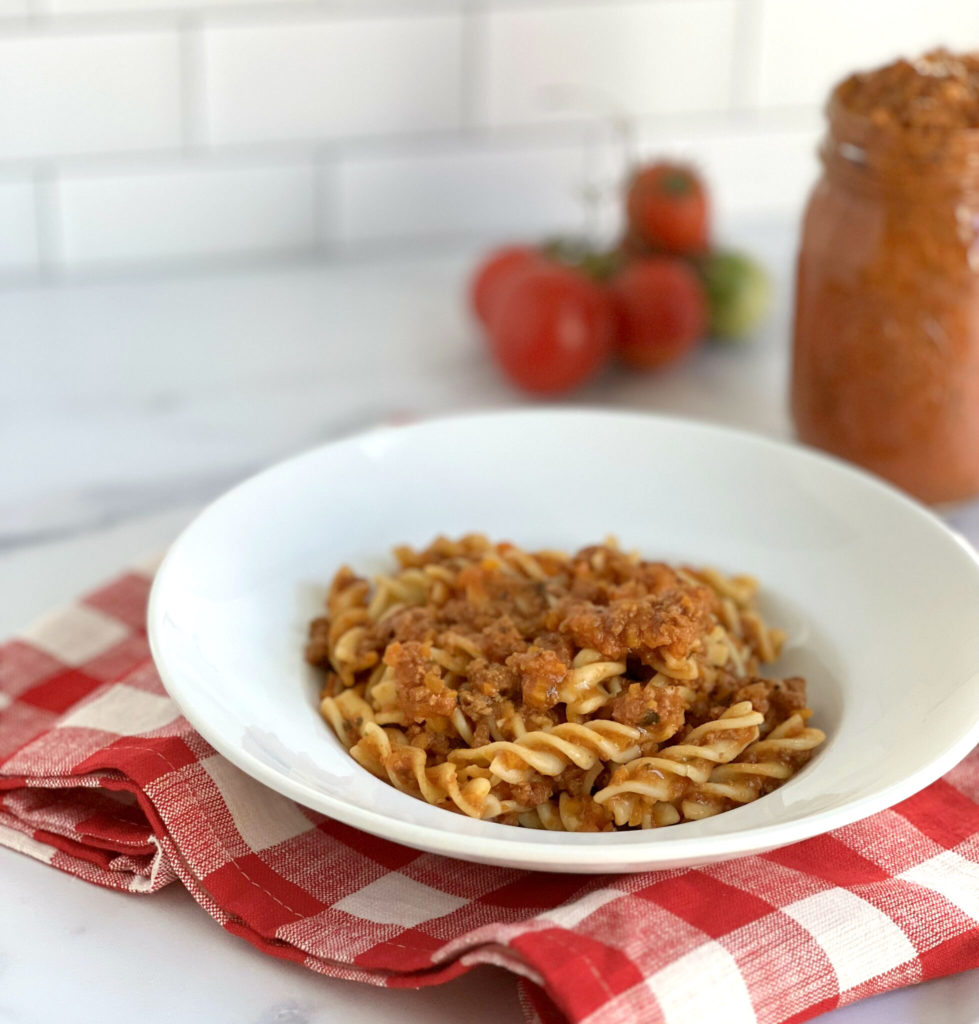 This Instant Pot Pressure Cooker Turkey Bolognese is really flavorful ragù sauce. This recipe was developed to be "oven-braised" in a Dutch oven (I'll include instructions).  I decided to adapt this recipe for my Instant Pot Pressure cooker and I was delighted with the results.  While ground turkey,at times, can taste a bit bland-- this sauce had plenty of Italian flavor.  A key ingredient is adding milk to the sauce, and just a bit of tomato.  Serve this over pasta or polenta for a delicious comforting meal.