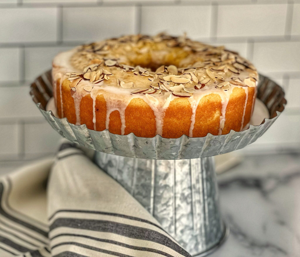 Perfect Glazed Almond Pound Cake - A Feast For The Eyes
