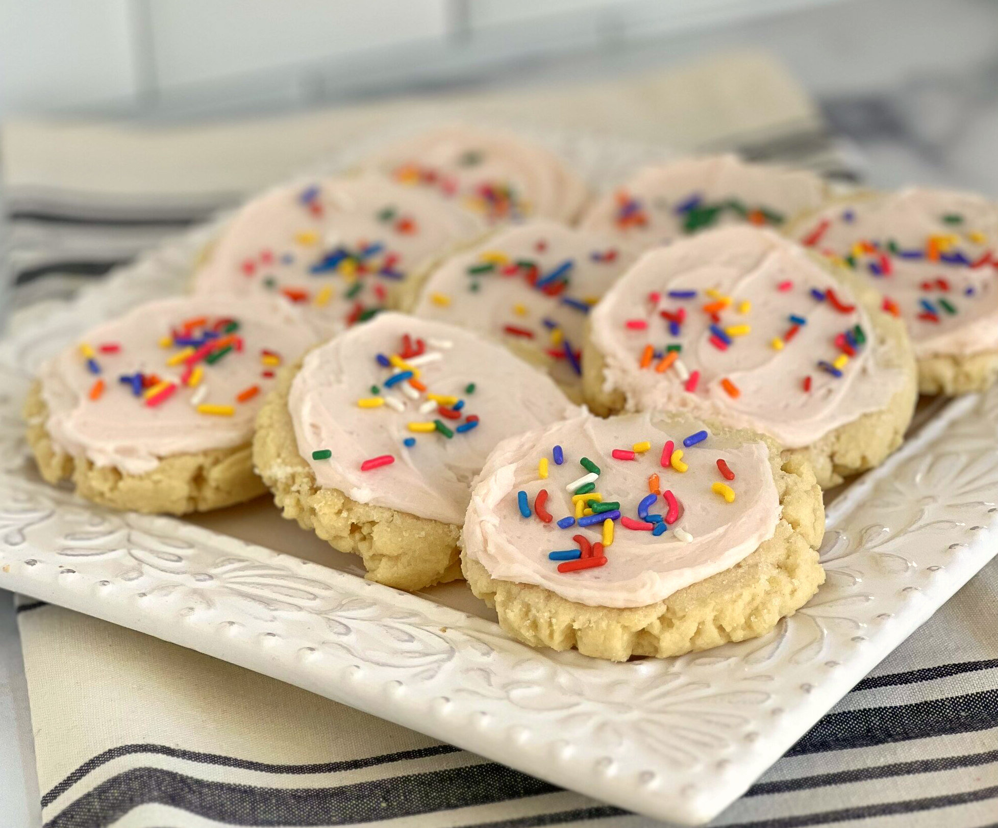 Easter White Chocolate Dipped Sugar Cookies - A Savory Feast