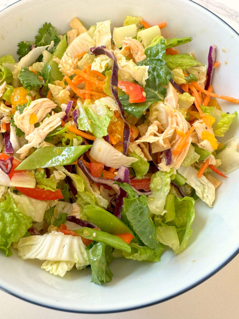 Chinese Chicken Salad with a Sesame Ginger Dressing - A Feast For The Eyes