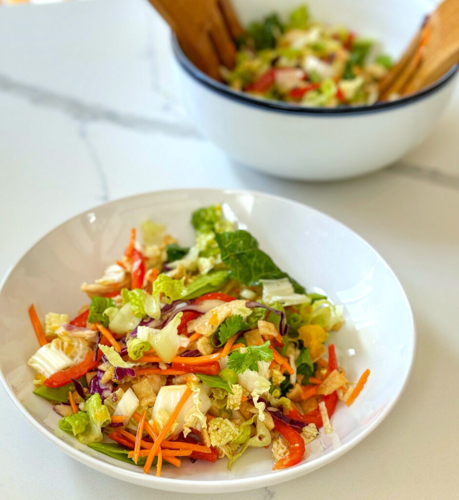 Chinese Chicken Salad with a Sesame Ginger Dressing - A Feast For The Eyes