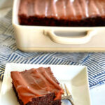 This Chocolate Snack Cake scratched my itch for a chocolate craving. Being empty nesters, this cake is the perfect size that lasts a few days. The cake is exactly what you want-- moist, tender and chocolatey! The frosting has only three ingredients. Perfection!