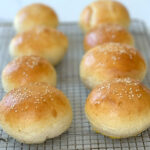 Brioche Bread is made with butter and eggs, to add a rich and tender crumb. This recipe is super easy and makes perfect Brioche Hamburger Buns in One Hour! Yes, that's true!