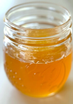 a jar of clarified butter called Ghee