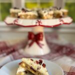 A Christmas plate of Cranberry Bliss Bars